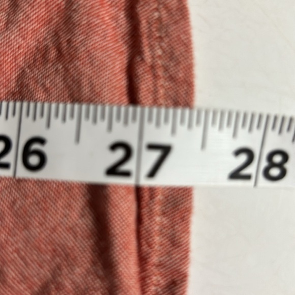 Levi's Authentic Short Sleeve Button Down Shirt Red -Size Large - Picture 7 of 7